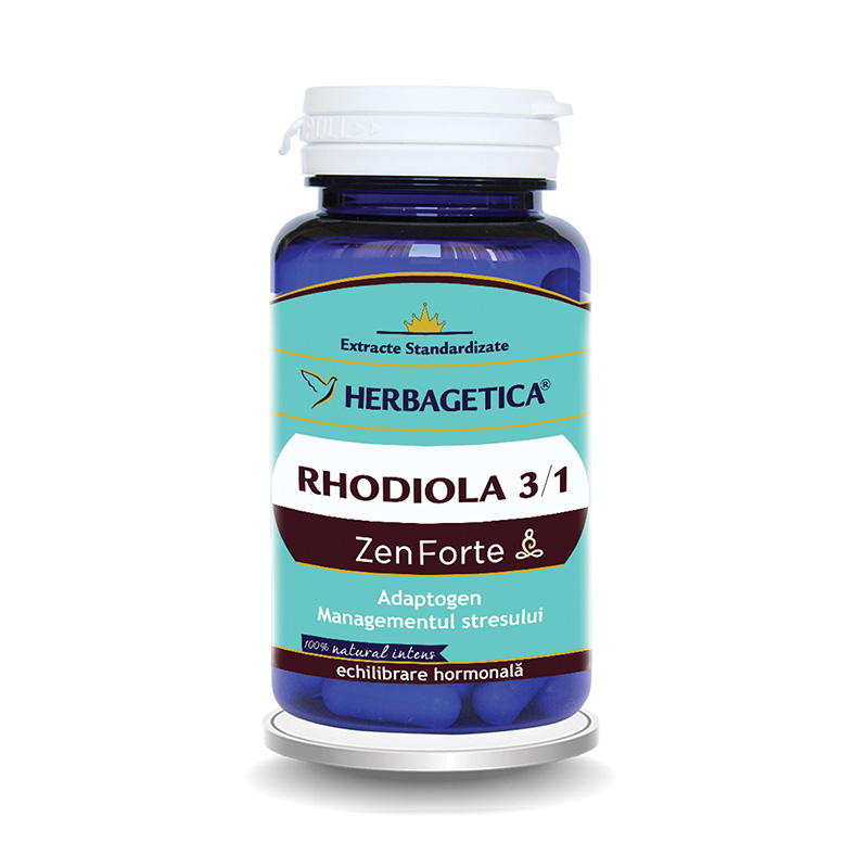 Rhodiola 3/1 Zen Forte (60 capsule), Herbagetica