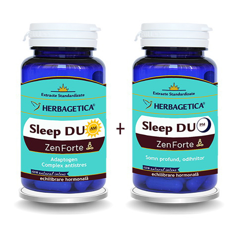 Sleep Duo AM/PM  (60 capsule + 60 capsule), Herbagetica