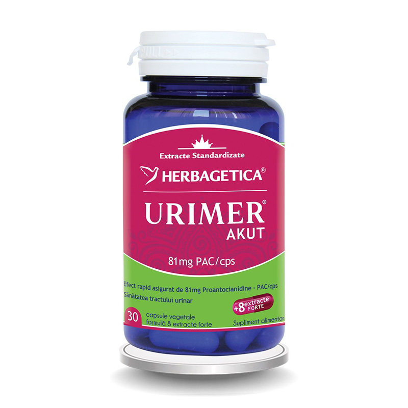Urimer Akut (30 capsule), Herbagetica