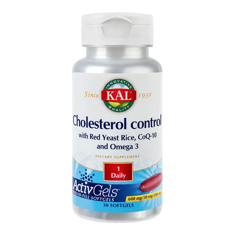 Cholesterol Control RedYeastRice CoQ10 Omega-3 (30 capsule), Kal Efarmacie.ro