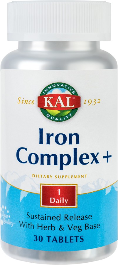 Iron Complex + (30 tablete cu eliberare prelungita), Kal Efarmacie.ro imagine noua