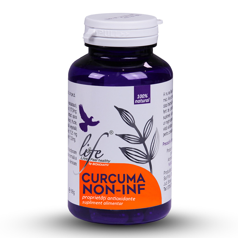 Curcuma Non-inf (60 capsule), Life Bio Efarmacie.ro