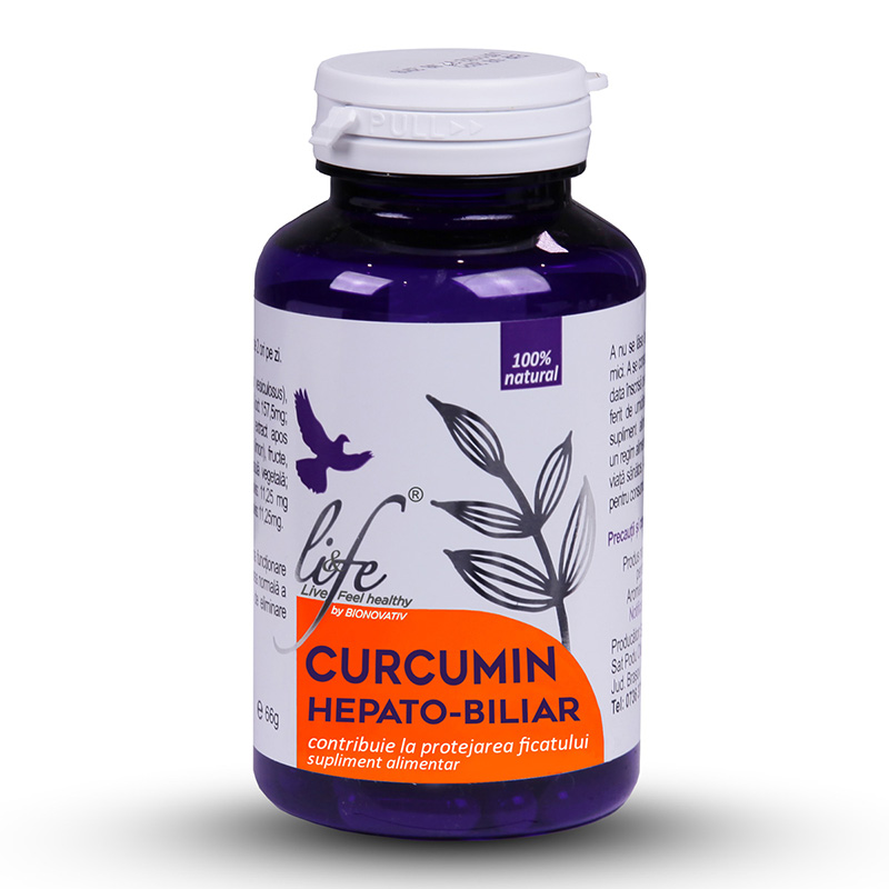 Curcumin hepato-biliar (60 capsule), Life Bio Efarmacie.ro