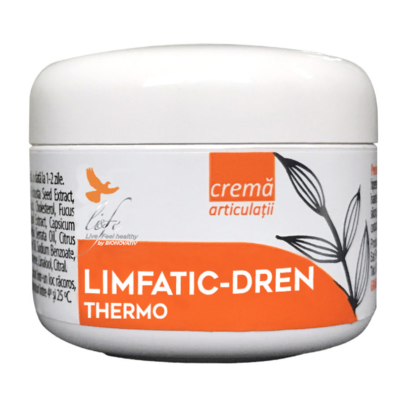 Limfatic-dren Thermo crema (75 ml), Life Bio Efarmacie.ro imagine noua
