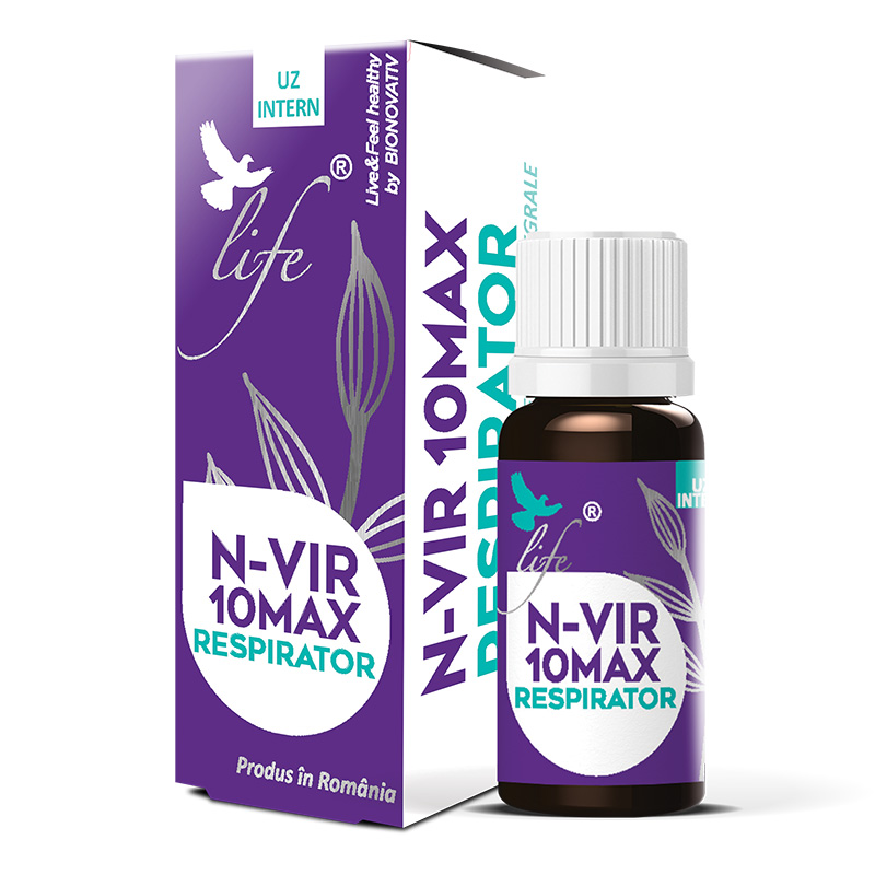 N-VIR 10 Max Respirator (10 ml), Life Bio Efarmacie.ro