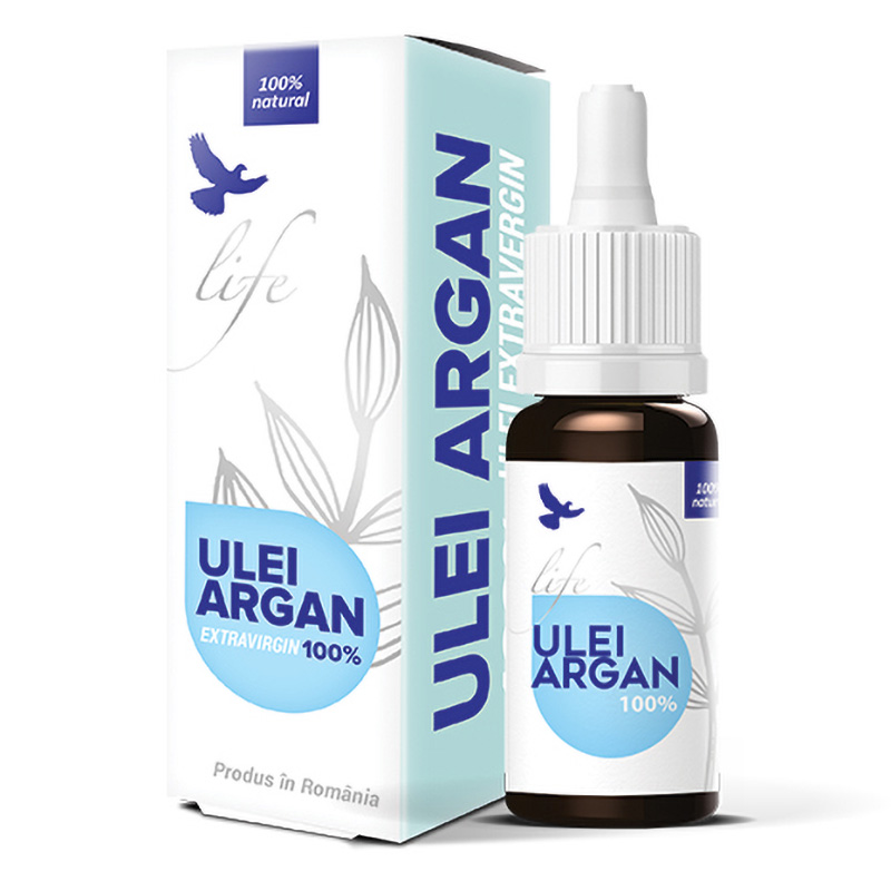 Ulei de Argan 100% (10 ml), Life Bio
