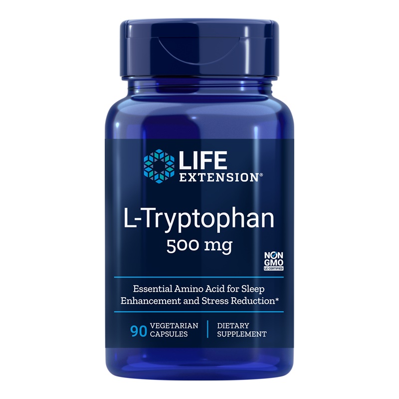 L-Tryptophan 500 mg (90 capsule), LifeExtension Efarmacie.ro imagine 2022