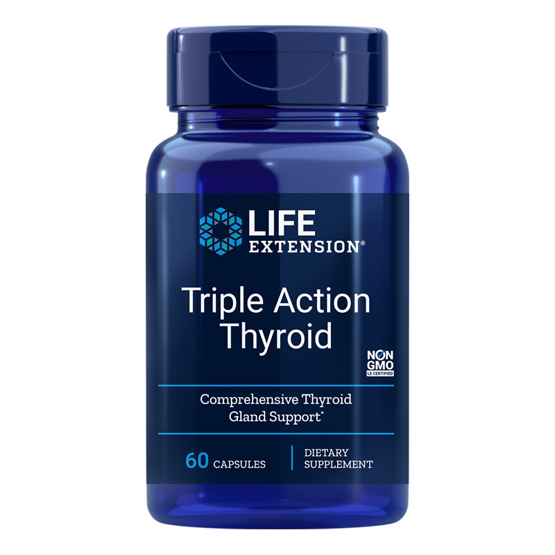 Triple Action Thyroid (60 capsule), LifeExtension Efarmacie.ro imagine 2022