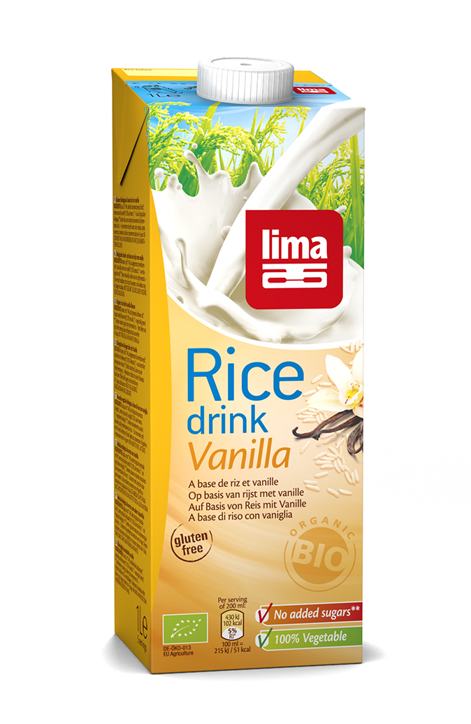 Lapte de orez cu vanilie bio (1 litru), Lima