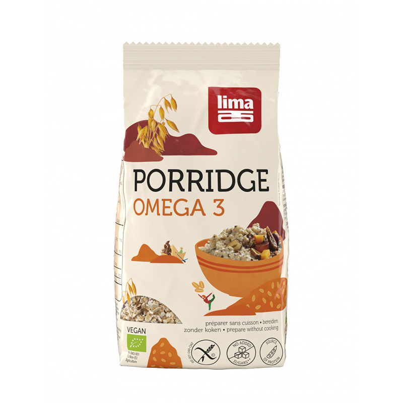 Porridge Express Omega 3 fara gluten bio (350 grame), Lima Efarmacie.ro imagine noua