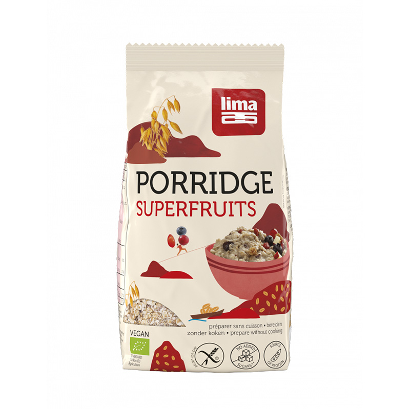 Porridge Express cu superfructe fara gluten bio (350 grame), Lima Efarmacie.ro imagine noua