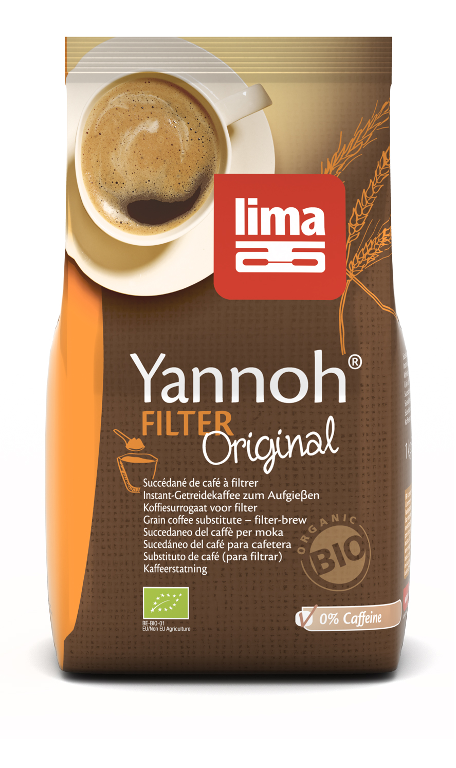 Cafea din cereale Yannoh Original (500 grame), Lima