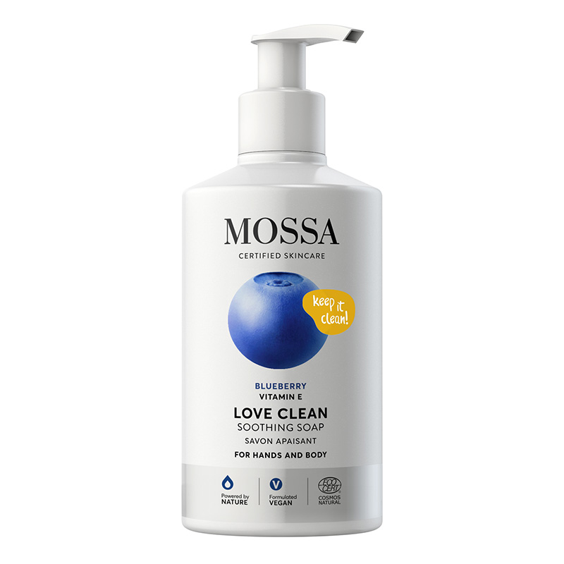 Love Clean Sapun lichid pentru maini si corp (300 ml), Mossa