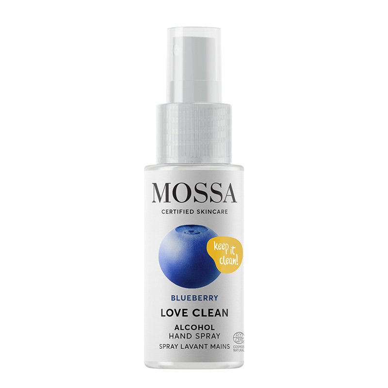 Love Clean Spray pentru maini (70% alcool) (50 ml), Mossa