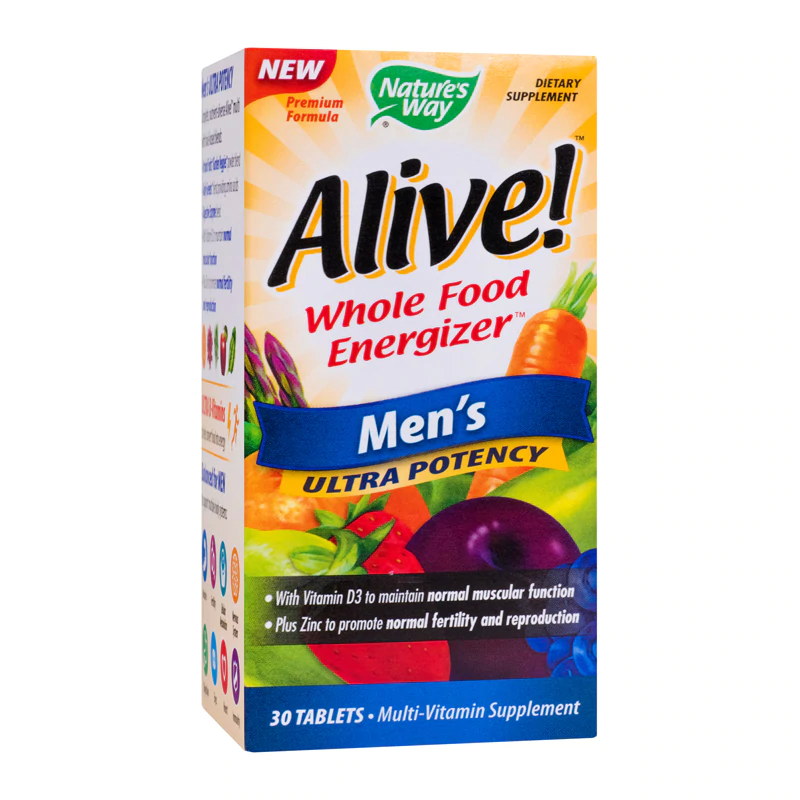 Alive! Men’s Ultra (30 tablete), Nature’s Way Efarmacie.ro