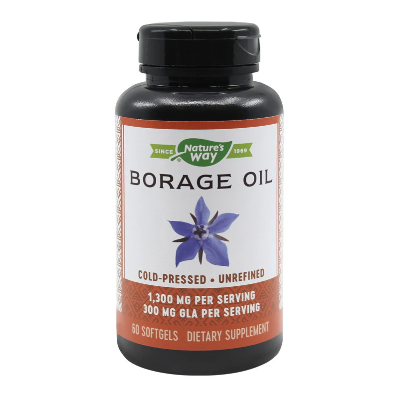 Borage EfaGold Oil 1300mg (60 capsule), Nature’s Way Efarmacie.ro