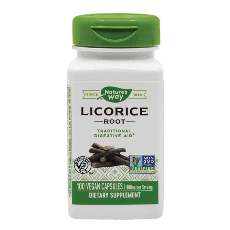 Licorice Lemn dulce 450mg (100 capsule), Nature’s Way Efarmacie.ro