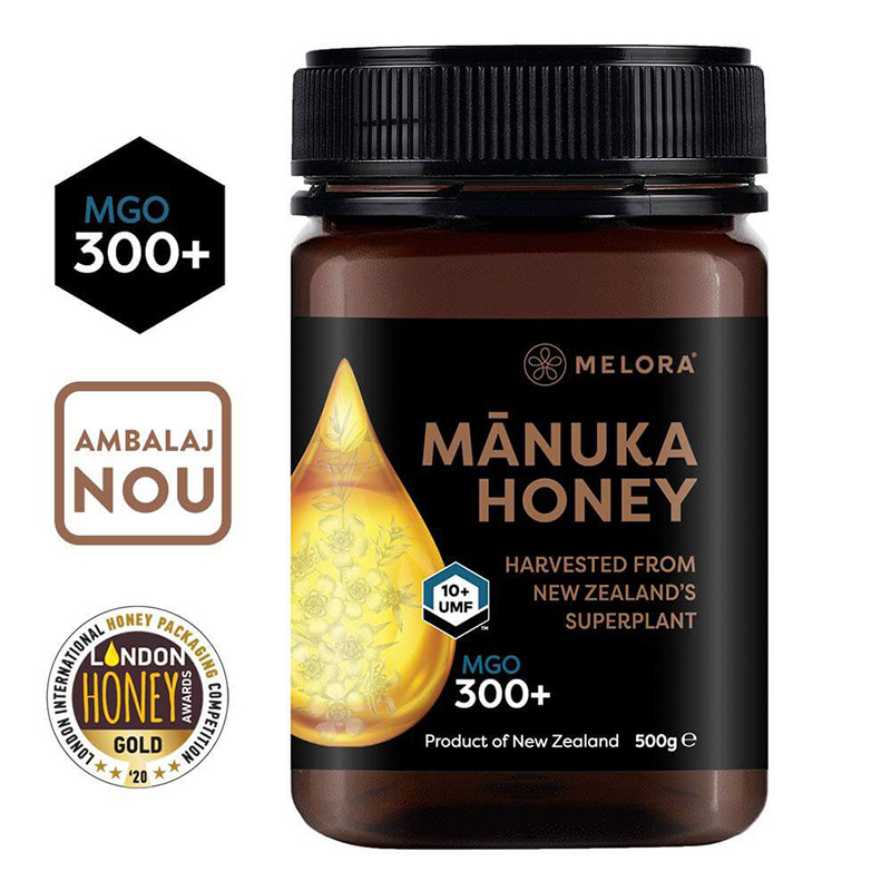 Miere de Manuka Melora MGO 300+ UMF 10+ Noua Zeelanda (500 grame), New Zealand Manuka Group Efarmacie.ro