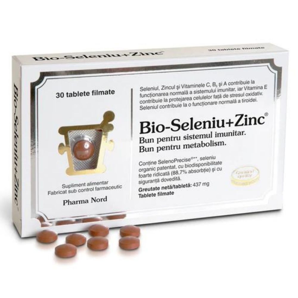 Bio-Seleniu + Zinc (30 tablete), Pharma Nord Efarmacie.ro