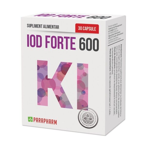 Iod Forte 600 (30 capsule), Quantumpharm Efarmacie.ro