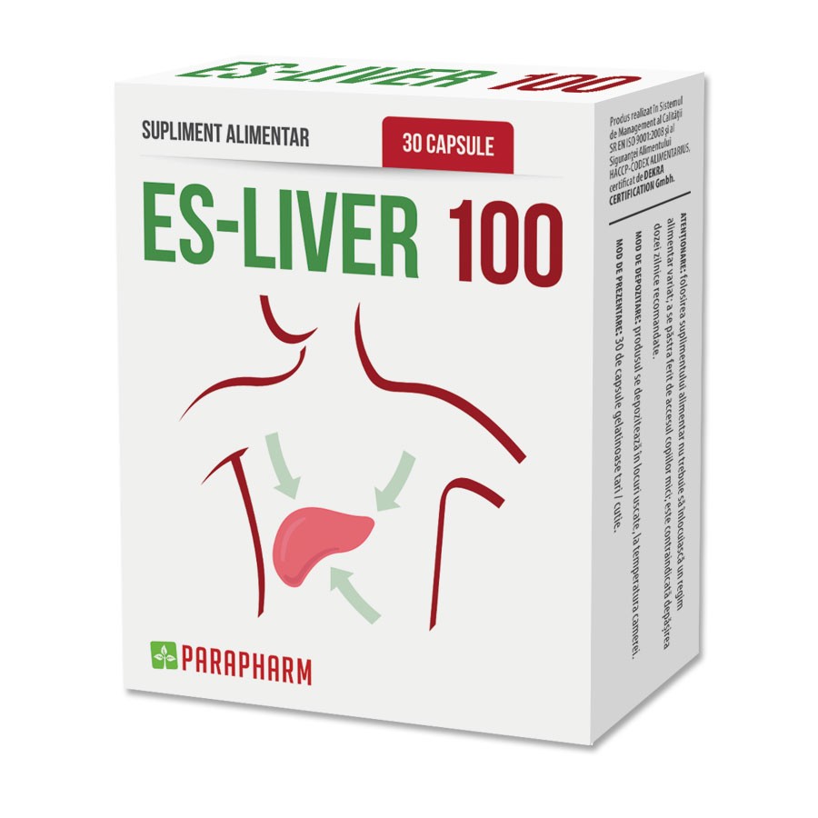 Quantumpharm, Es Liver 100 (30 capsule) Efarmacie.ro