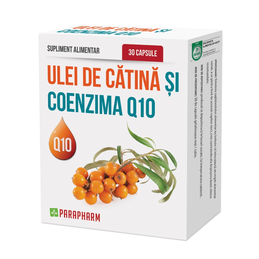 Quantumpharm, Ulei de catina cu coenzima Q10 (30 capsule) Efarmacie.ro