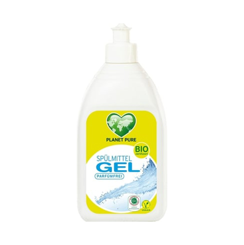 Detergent gel bio pentru vase hipoalergen – fara parfum (500 ml), Planet Pure Efarmacie.ro imagine noua