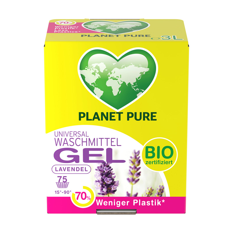 Detergent gel bio de rufe – lavanda (3 litri), Planet Pure Efarmacie.ro imagine noua