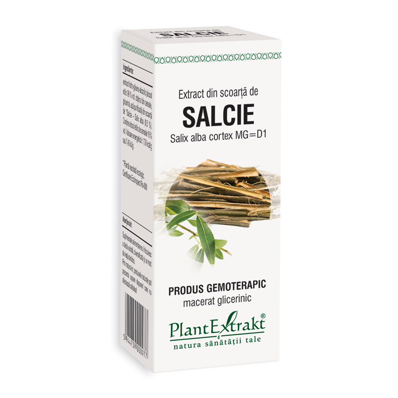 Extract din scoarta de salcie – Salix Alba Cortex MG=D1 (50 ml), Plantextrakt Efarmacie.ro imagine noua