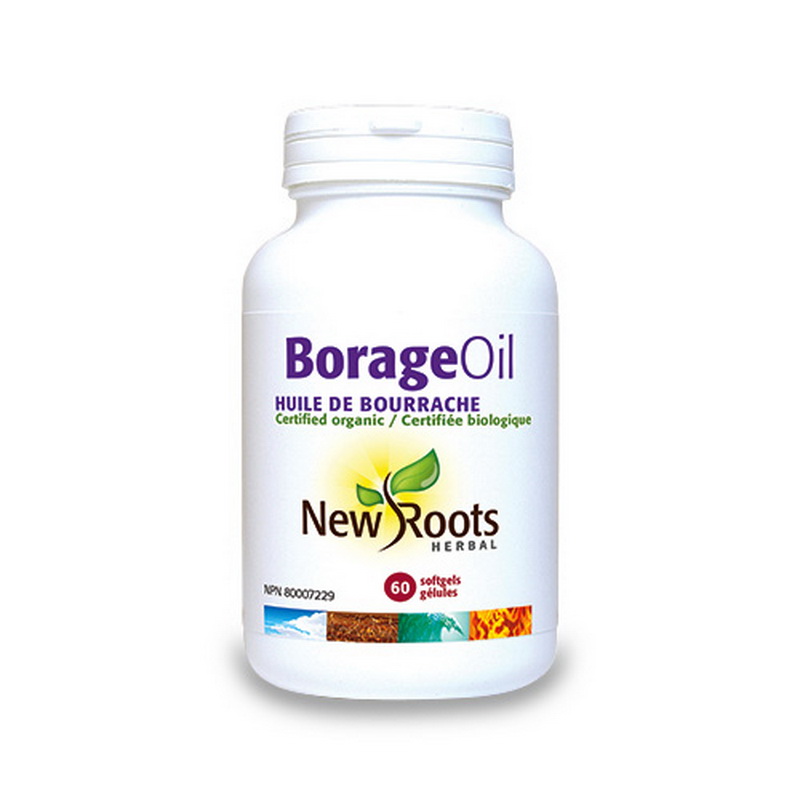Borage Oil Pur 1000 mg (60 capsule), New Roots Efarmacie.ro