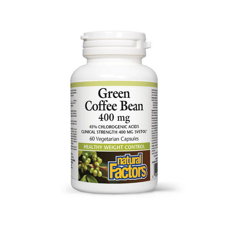 Green Coffee Bean 400 mg (60 capsule), Natural Factors Efarmacie.ro imagine 2022