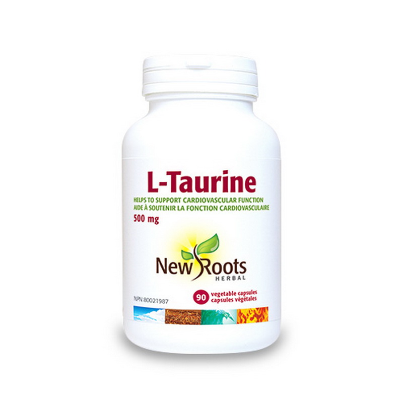 L-Taurina 500 mg (90 capsule), New Roots