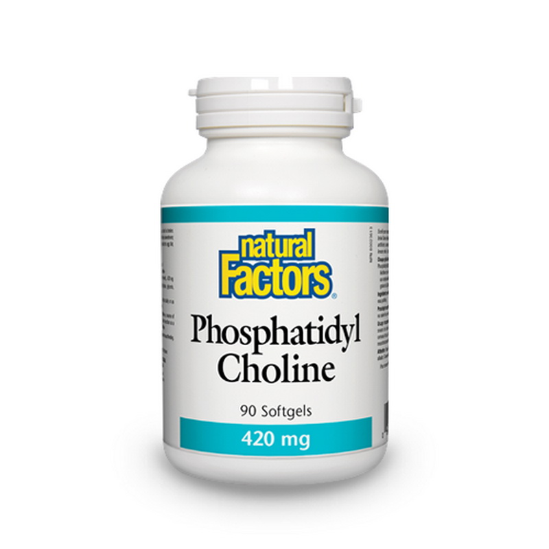 Fosfatidilcolina 420 mg (90 capsule), Natural Factors Efarmacie.ro imagine 2022