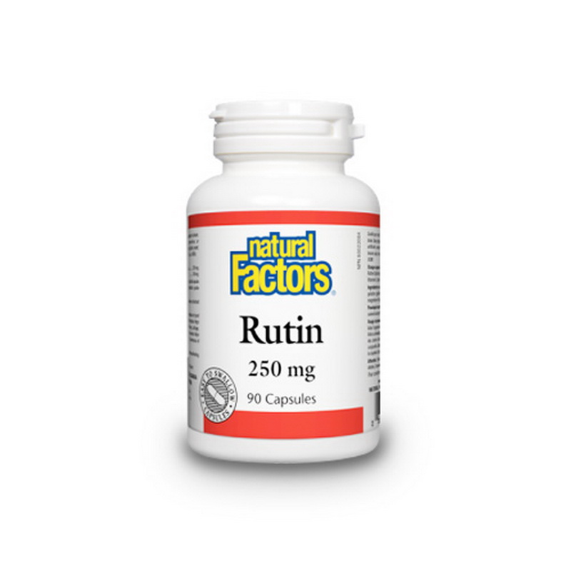 Rutin cu Vitamina C 250 mg (90 capsule), Natural Factors Efarmacie.ro