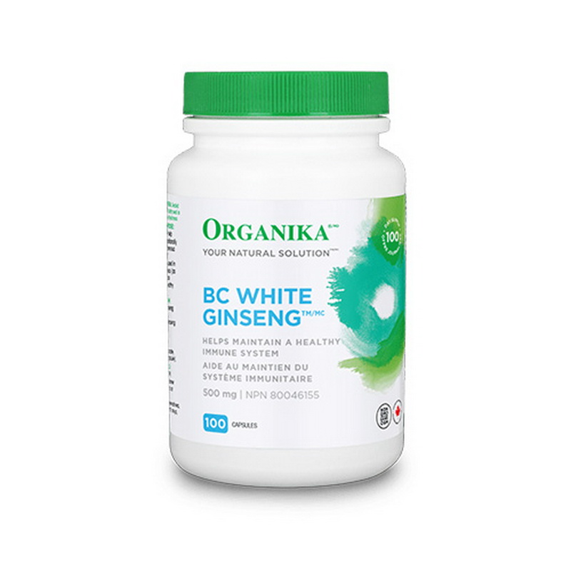 Ginseng Alb de BC 500 mg (100 capsule), Organika Canada Efarmacie.ro