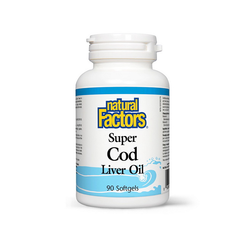 Ulei din ficat de cod 1100 mg (90 capsule), Natural Factors