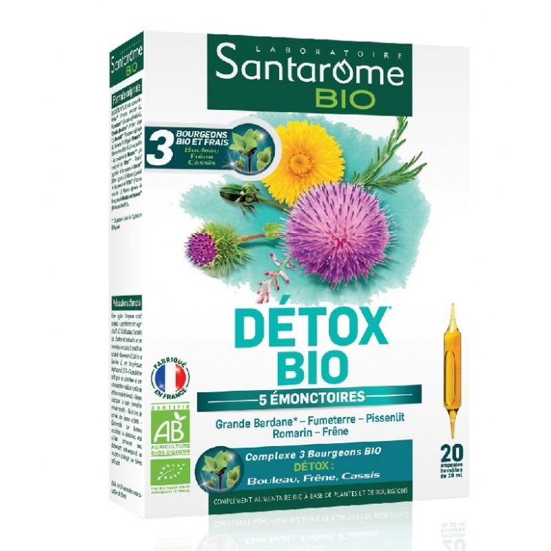 Detox Bio Santarome (20 fiole buvabile), Santarome