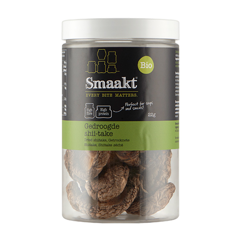 Ciuperci uscate Shiitake bio (22 grame), Smaakt Efarmacie.ro