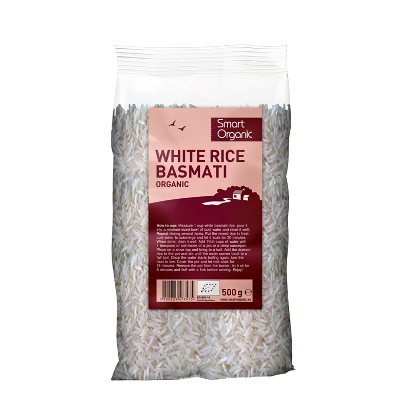 Orez basmati alb eco (500 grame), Smart Organic Efarmacie.ro
