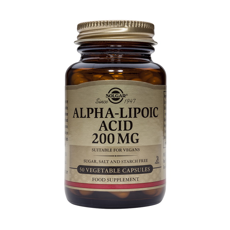 Alpha Lipoic Acid 200mg (50 capsule), Solgar