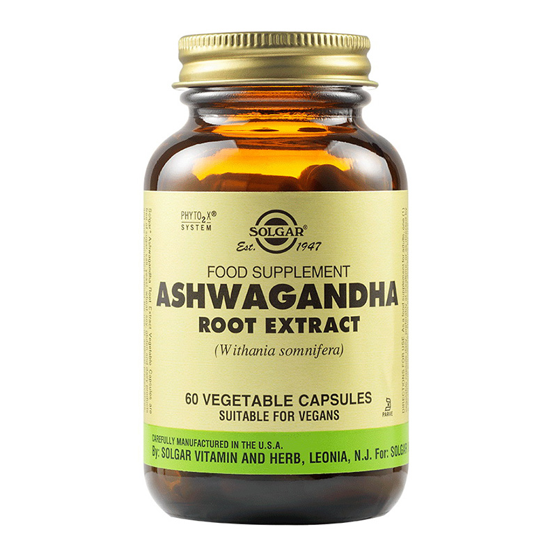 Ashwagandha Root Extract (60 capsule), Solgar