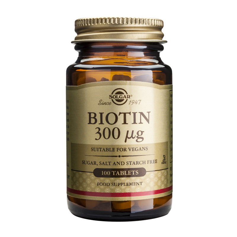 Biotin 300mcg (100 tablete), Solgar Efarmacie.ro imagine noua