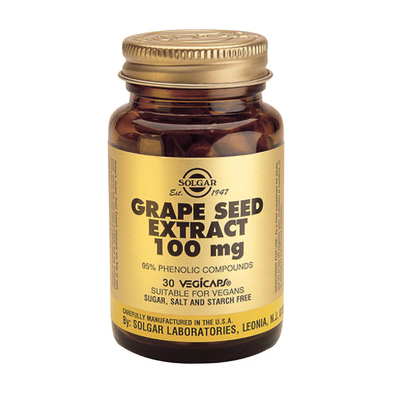 Extract din seminte de struguri 100mg (30 capsule), Solgar