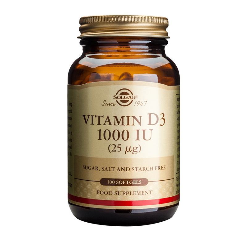 Vitamin D3 1000IU (100 capsule), Solgar