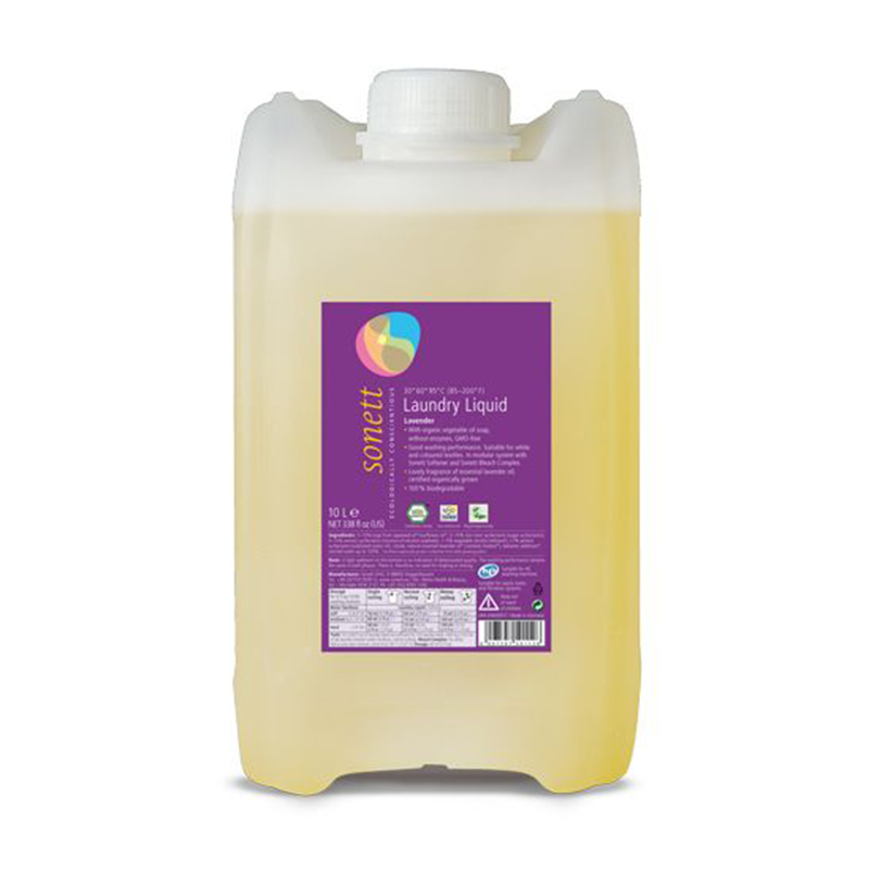 Detergent ecologic lichid pentru rufe albe si colorate lavanda (10 litri), Sonett Efarmacie.ro imagine noua
