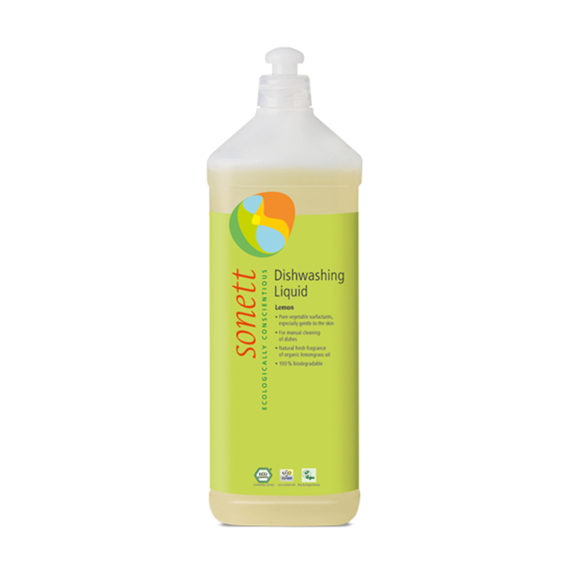 Detergent ecologic pentru spalat vase lamaie (1 litru), Sonett Efarmacie.ro