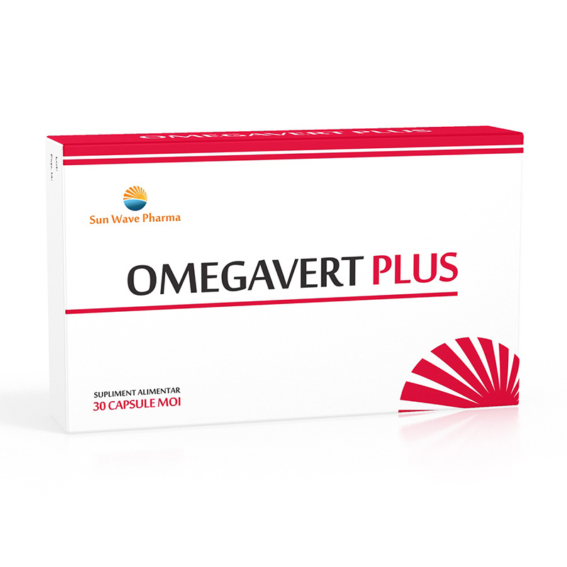 Omegavert Plus (30 capsule), Sun Wave Pharma Efarmacie.ro