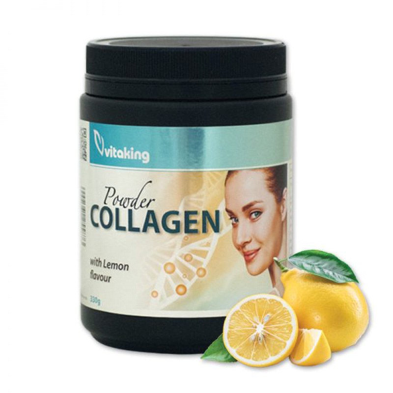 Colagen cu Vitamina C si aroma de lamaie (330 grame), Vitaking