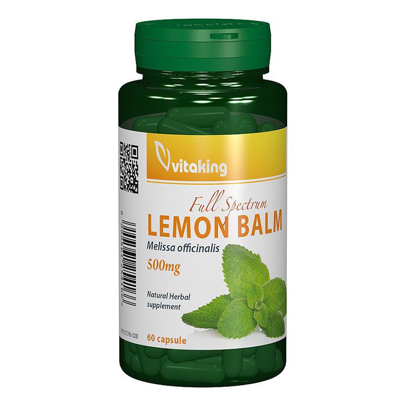 Roinita 500 mg Lemon Balm (60 capsule), Vitaking Efarmacie.ro