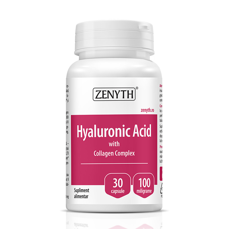 Acid Hyaluronic cu Collagen Complex 700 mg (30 capsule), Zenyth Pharmaceuticals Efarmacie.ro